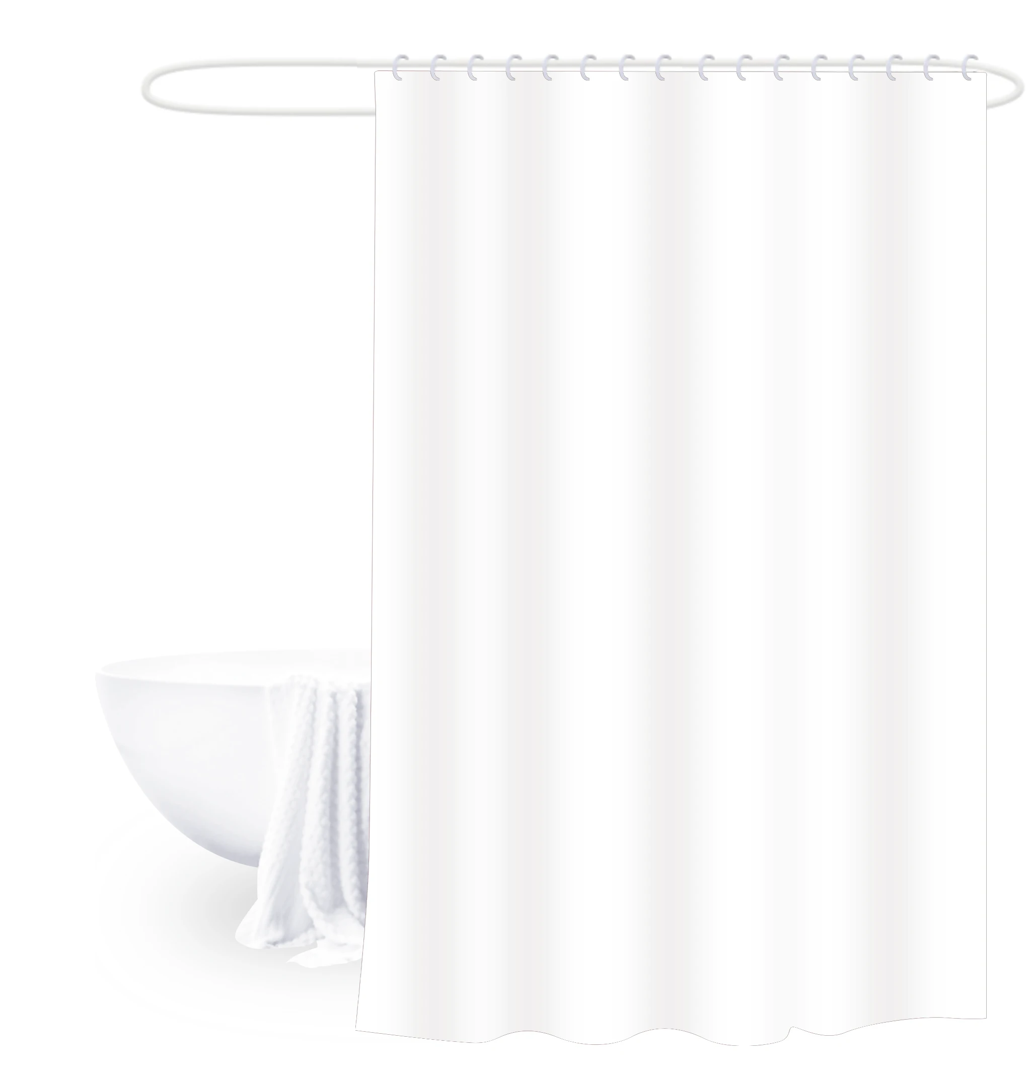 Low MOQ Plastic Bathroom Curtains 180*180 CM  PEVA Waterproof Mildew-proof Home Hotel Shower Curtain