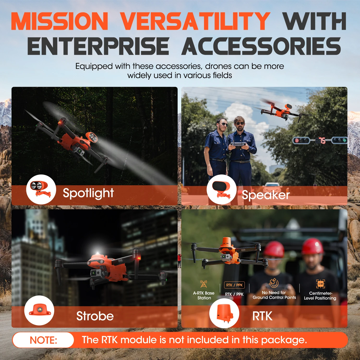 Autel Robotics EVO 2 II Dual 640T Enterprise V3 Professional Commercial Dron 10KM Long Range RC Thermal 4K Camera Drone