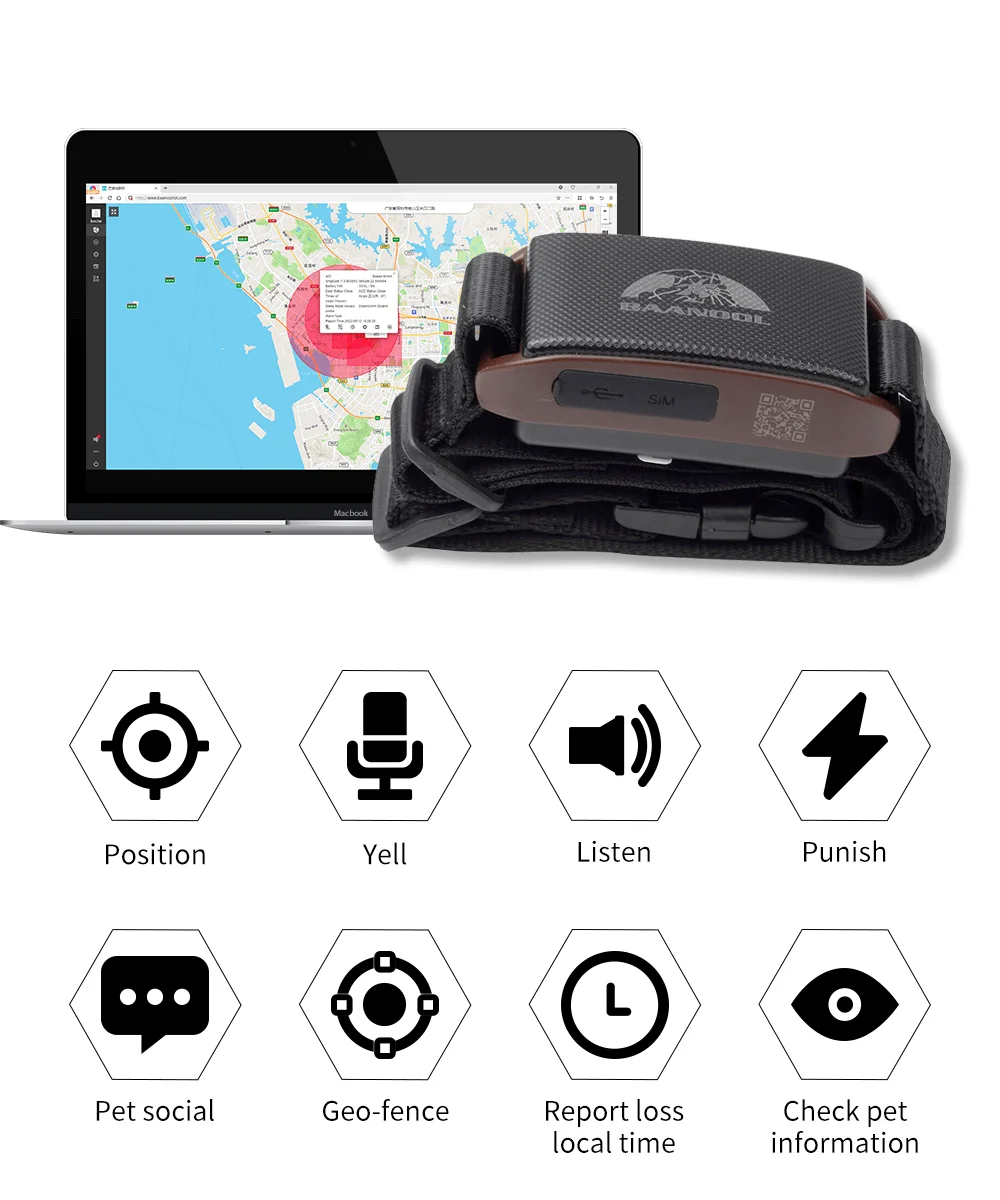 Coban Wholesale Dog GPS Tracker  Factory Price Portable Collar Tracking Device Cell Phone Number  Location Pet Finder