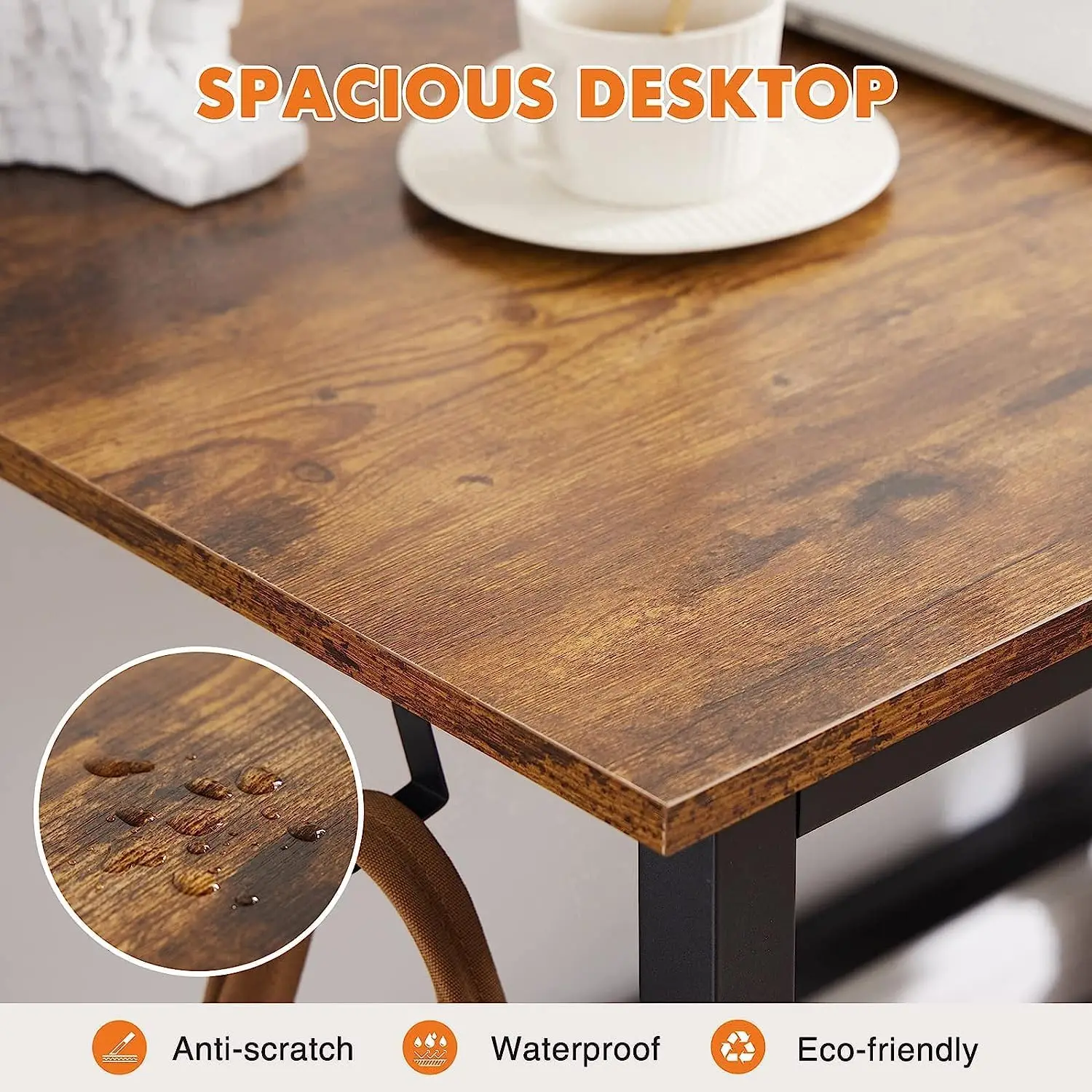 Wood Corner Computer Office Desk / Office Computer Table