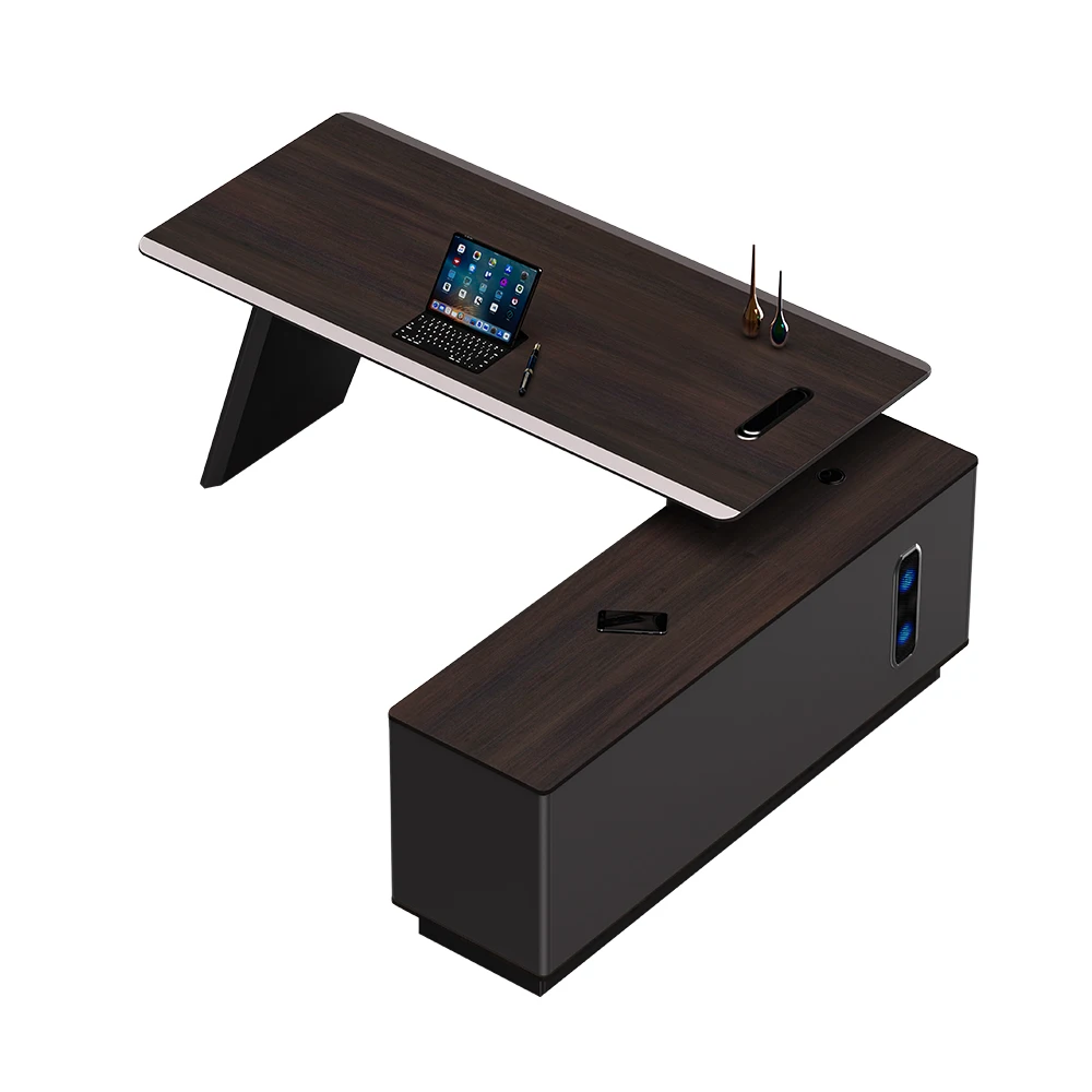 Высококачественный кожаный исполнительный стол для руководителей, современный директор, офис, управляющий стол для генеральных директоров