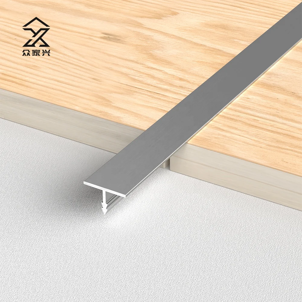 Matt Black Transition Profile Floor Aluminium Aluminum Balcony Flexible Metal Edge Tile Trim