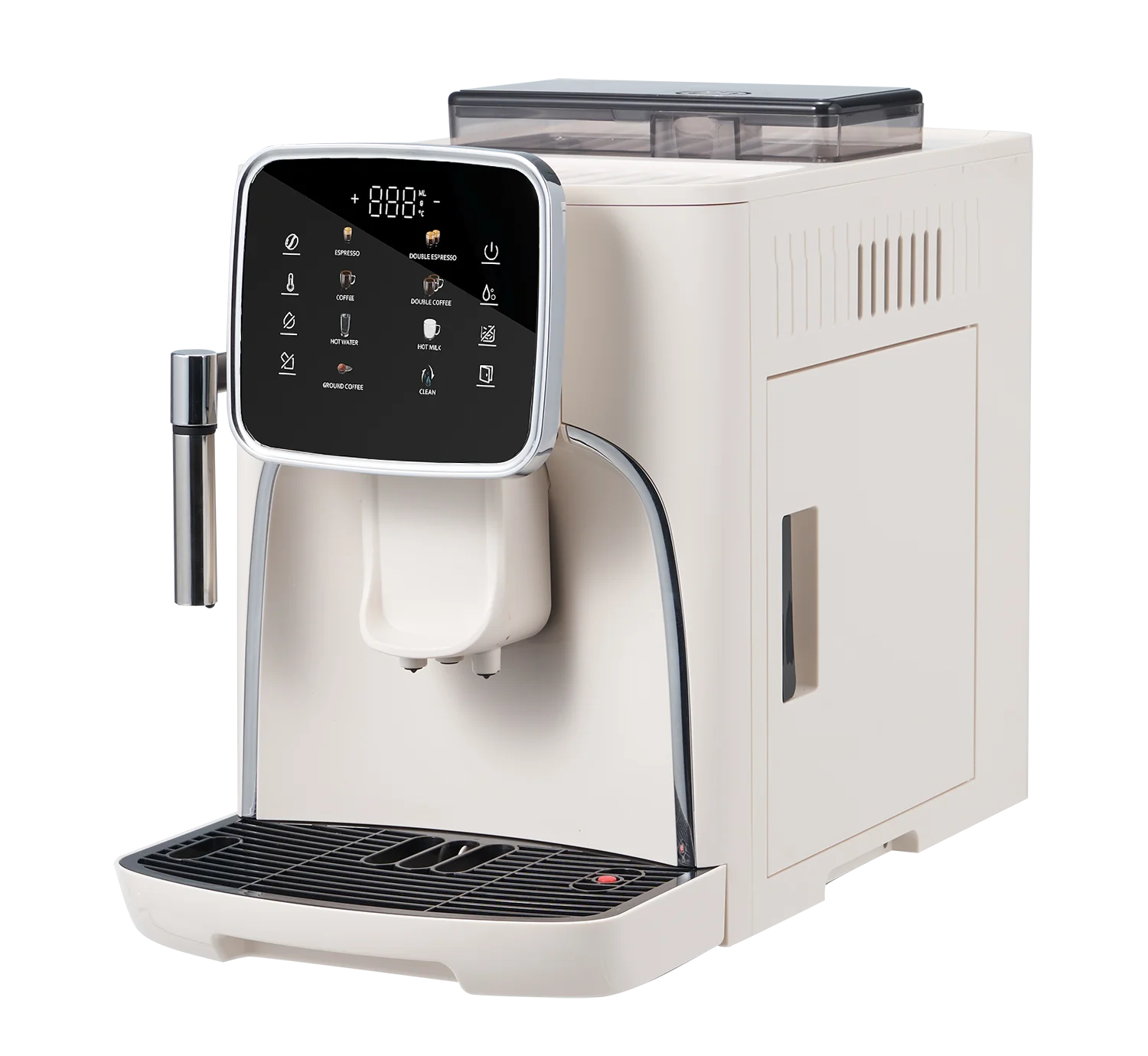 Colet One Touch Screen Coffee Bean Powder Brewing Milk Foam Espresso Fully Automatic Coffee Maker Machine
