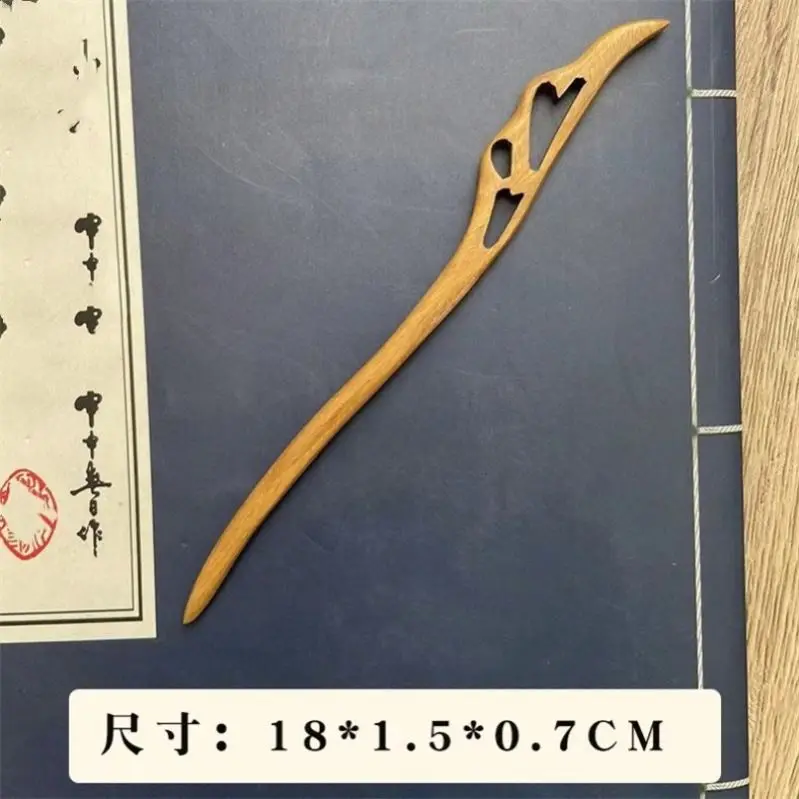 Ancient style wooden hairpin new Chinese style simple wooden hair clips green sandalwood hairpin good for body