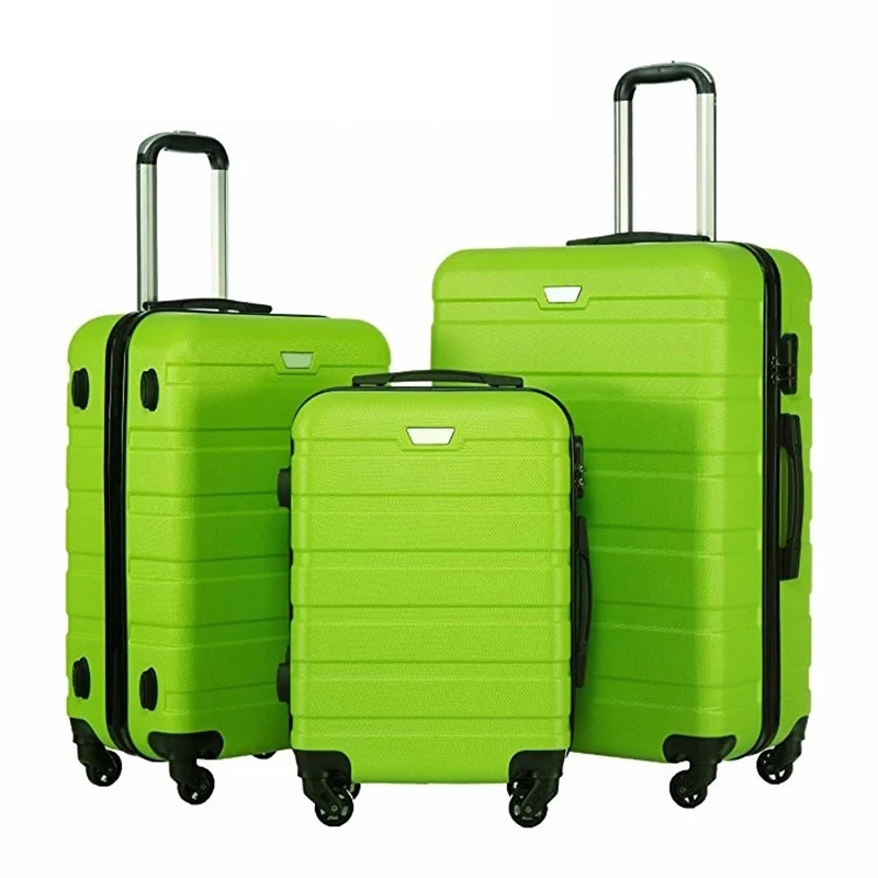 3 pcs Set 4 pcs Set ABS grocery trolley bag Luggage Hard Side Lightweight Suitcase set