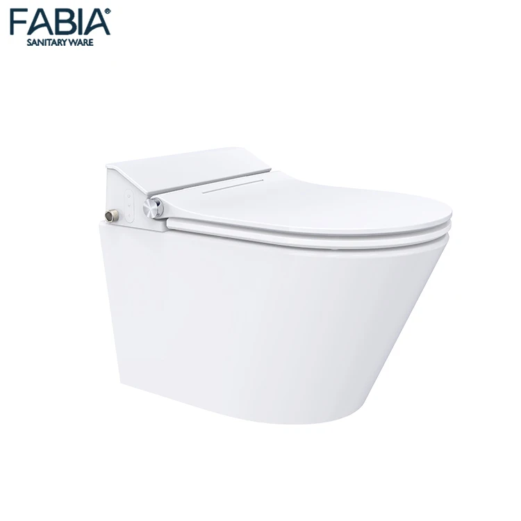 New style european ceramic smart wall hung toilet modern luxury intelligent bathroom