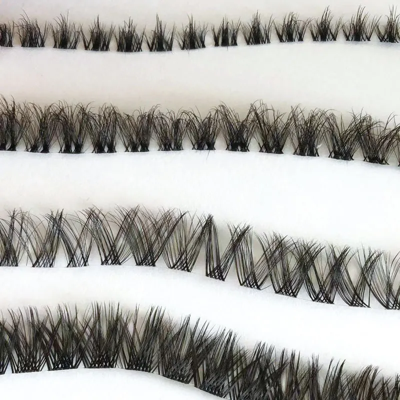 False eyelashes clusters lash extension diy kit pre cut segmented lashes