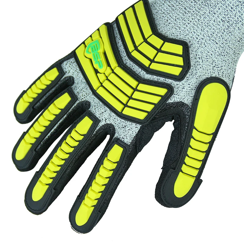 Blue Shield Anti Impact Cut Resistant Gloves Cut Level 4 Impact Resistant HPPE Gloves