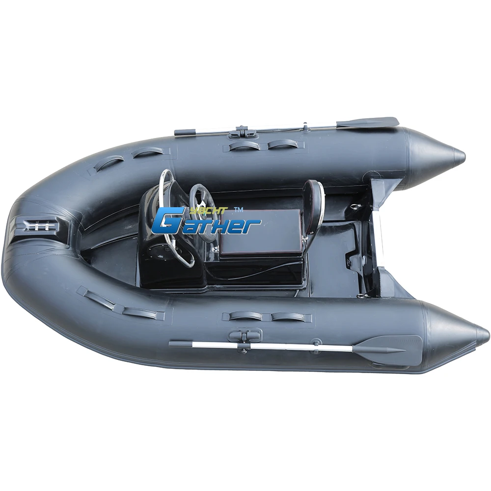 Small Tender 9ft RIB270 Hypalon/PVC Inflatable Boats With fiberglass Rigid Hull