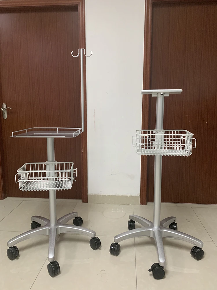 ECG Machine Custom 120cm Medical Grade Electrocardiogram Trolley For Philips Nihohn Koden
