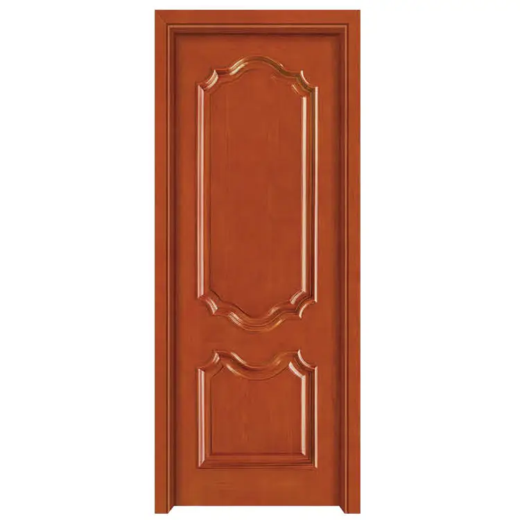 European Standard Doubledoor interior windproof wood doors Soild Wood Bedroom door for houses