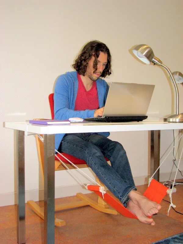 
Portable Mini Office Home Foot Hammock Rest Stand Adjustable Desk Feet Hammock 