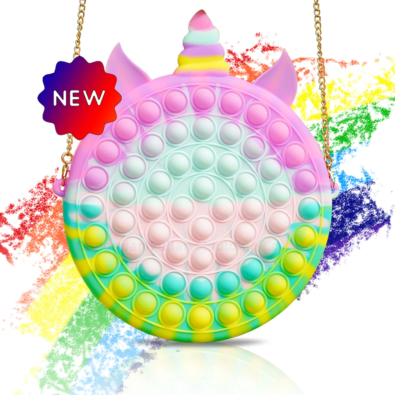 C1 High-quality New Unicorn Pop purse Large-capacity Pop Fidget Toy Popiting Bags Fidgets For Girls