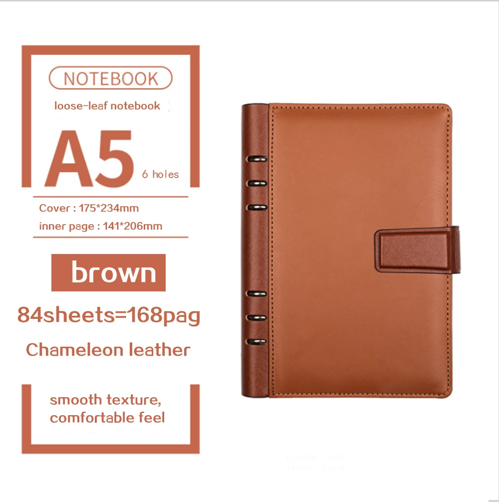 Spot Wholesale Business Simple Notebook B5 Loose Leaf Customized A5 Removable Replacement Core Notebook