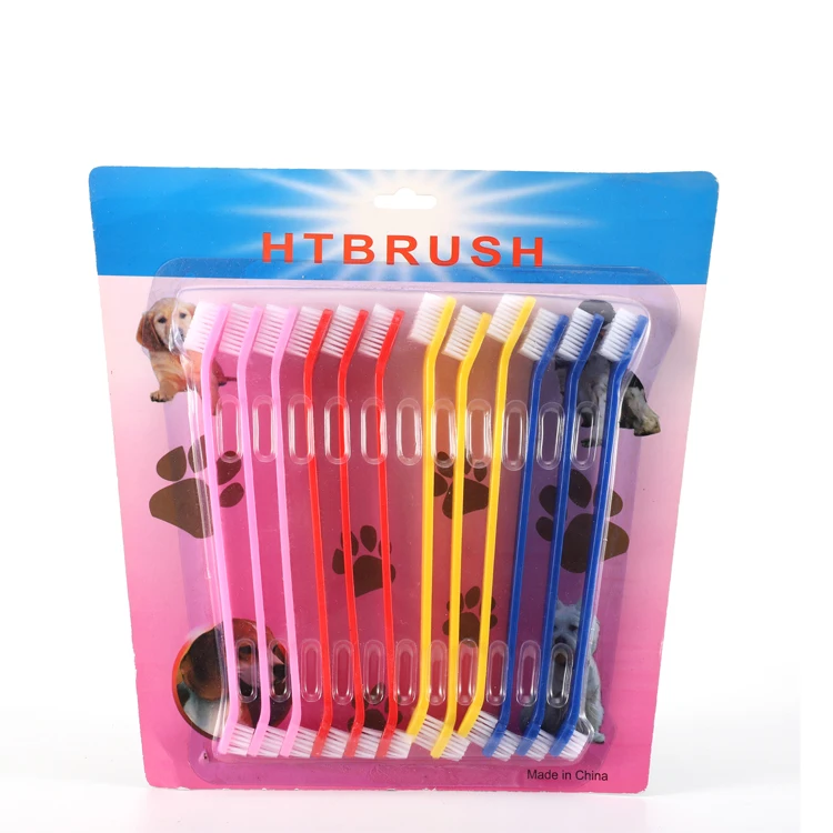 High Quality Plastic Soft Finger Toothbrush Set Wholesale Pet Dental Care Toothbrush Dog Tooth Brush