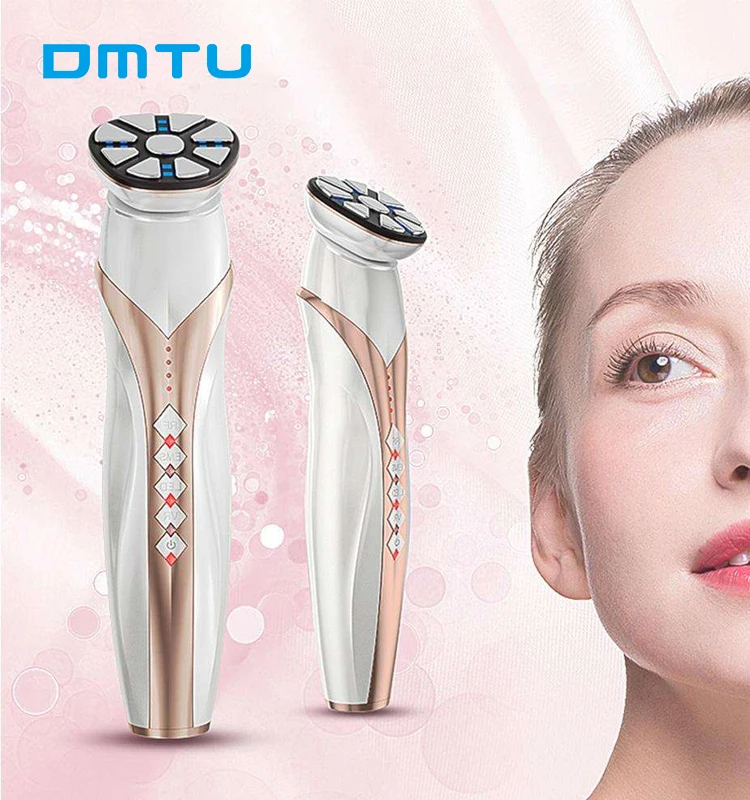 5 In 1 Mini Muscle Stimulation Led Skin Rejuvenation Face Lift Tool Care Japan Vibrating Device Face Massager Machine