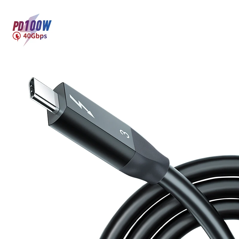 Совместимый кабель Dataroad USB C с поддержкой 4k 40 Гбит/с thunderbolt 3 usb-c к thunderbolt 3 usb-c