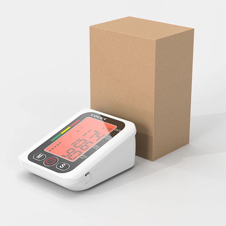 Portable Backlight Large LCD BP Machine Digital Upper Arm Medical Electric Sphygmomanometer Blood Pressure Monitor