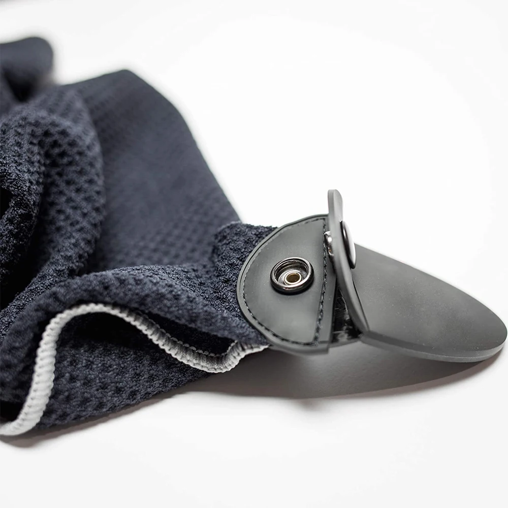 New design absorbent quick dry magnetic microfiber waffle golf towel magnet custom logo microfiber