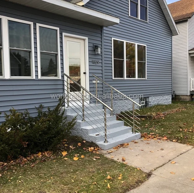 YL easy to install Wire rope balustrade post mounted on top of black surface