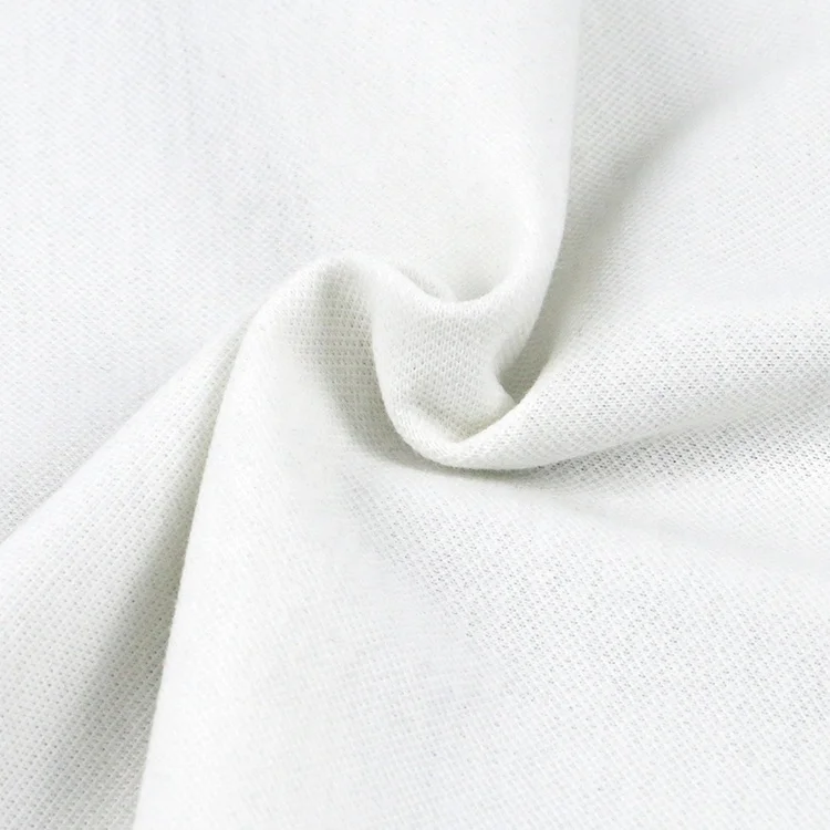 Polo t shirt cvc spandex cotton stretch pique fabric