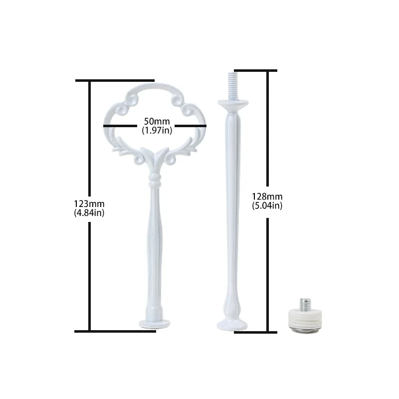 Three-layer Zinc alloy flower head shape cake stand fruit plate hanger alloy fruit plate stand cookie snack stand