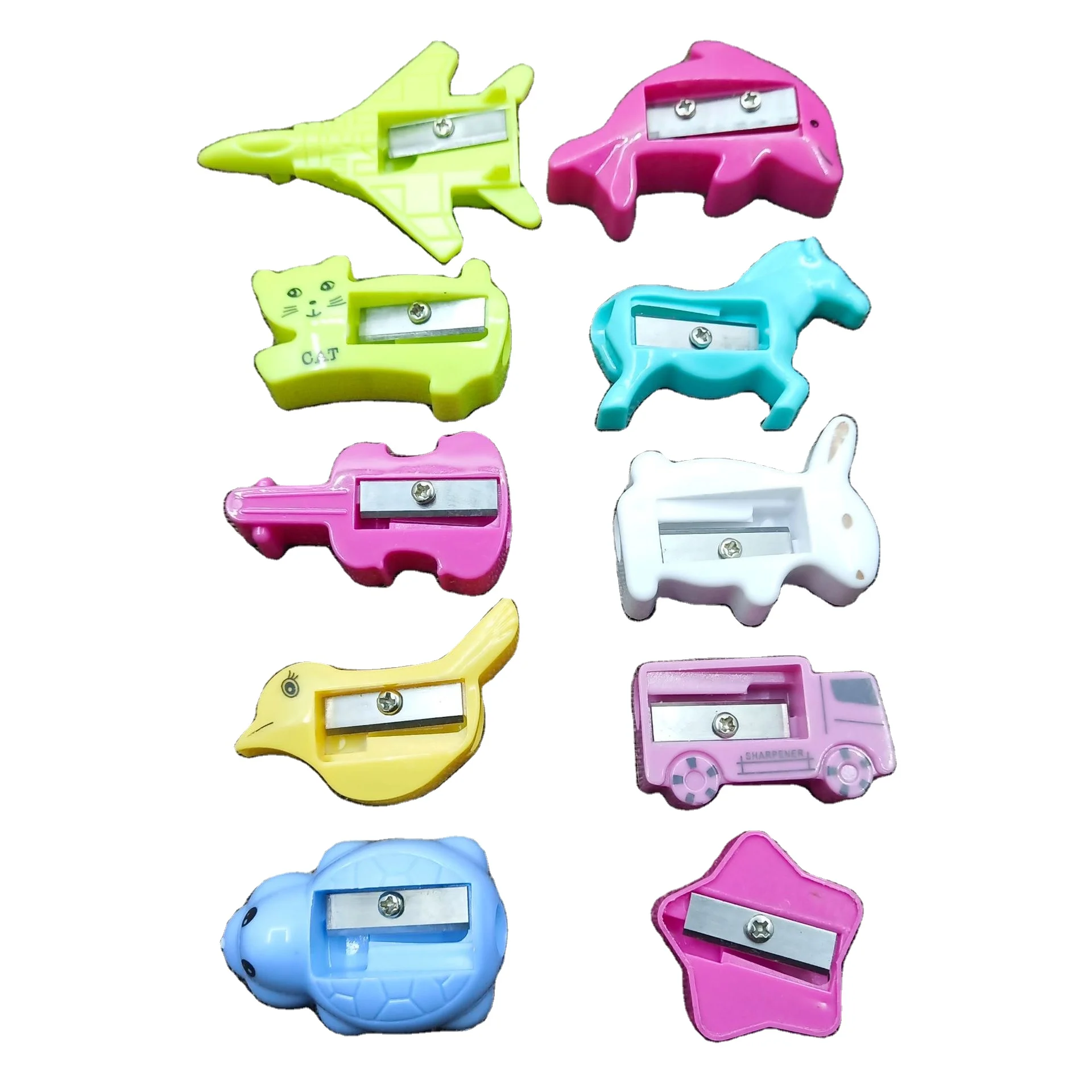 Горячая Распродажа мультяшная точилка для карандашей Eurolucky креативная Пластиковая канцелярская
