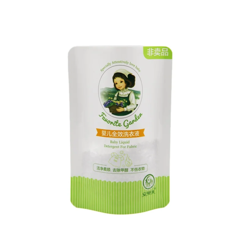 Gravure custom cosmetic washing laundry detergent refill pack liquid doypack pouch plastic bags