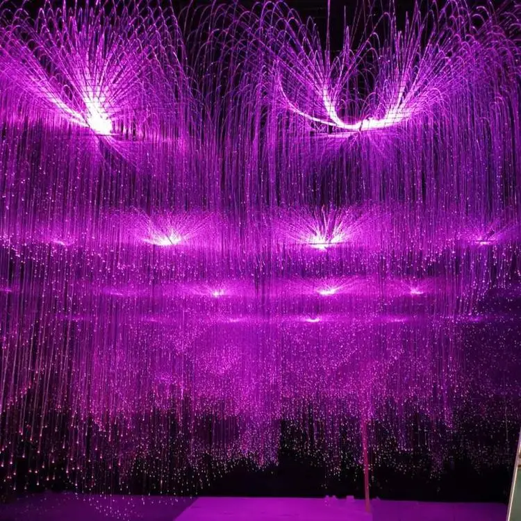 star ceiling fiber optic lights used 0.75mm PMMA end glow fiber optic with good price in stock