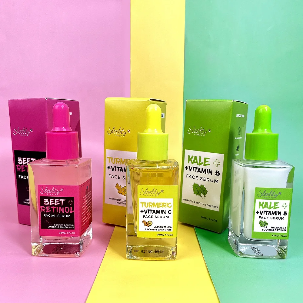 New Trends Vegan Organic Skin Care Hydrating Antioxidant Essence Kale+Vitamin B Face Serum