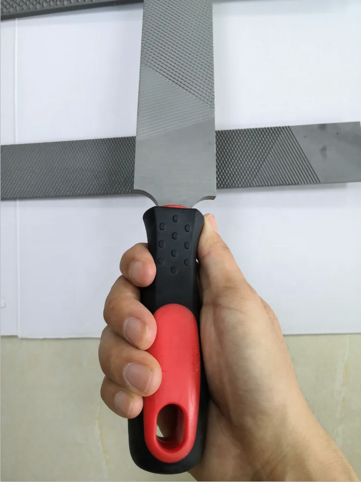 Horshi Horseshoe File 14 Inch Double Sided Hoof Rasp with Rubber Handle Suitable For Repair Horse Hooves, Goat Hooves Etc