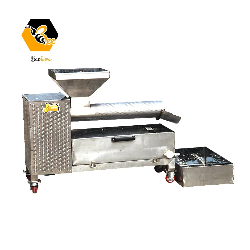 Automatic Beeswax Separator Screw Type Honey Extruding Machine 304 Ss Electric Wax Press Machine Beekeeping Equipment