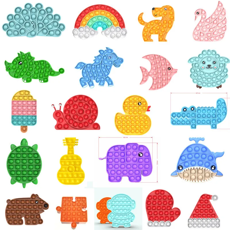 Push Bubble Sensory Toy Autism Needs Squishy Stress Reliever Toys Adult Child Funny Anti-stress Fidget It Decompression Gifts