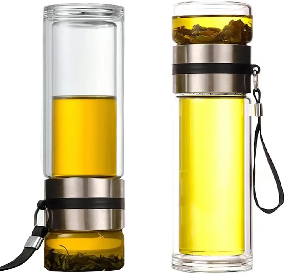 Стеклянная бутылка для заварки чая, 14 Унций