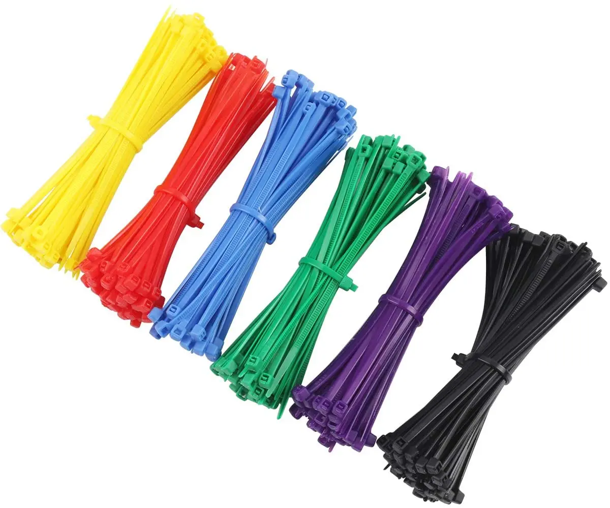 JAGASL хорошее качество гибкие красочные 4*300 мм самоблокирующиеся Нейлоновые кабельные стяжки