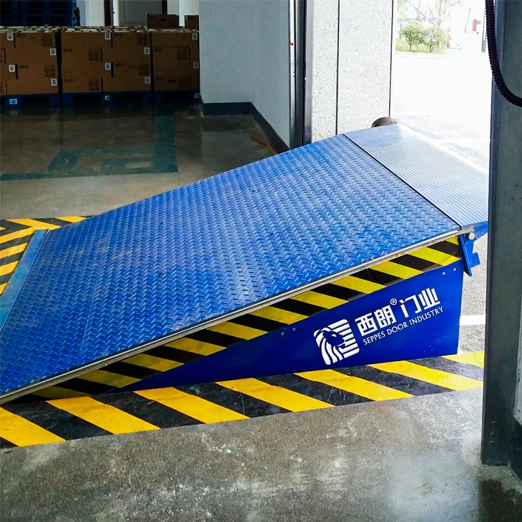 Customize colors loading and unloading platform fixed lip plate work platforms hydraulic smoothly mechanical dock leveler