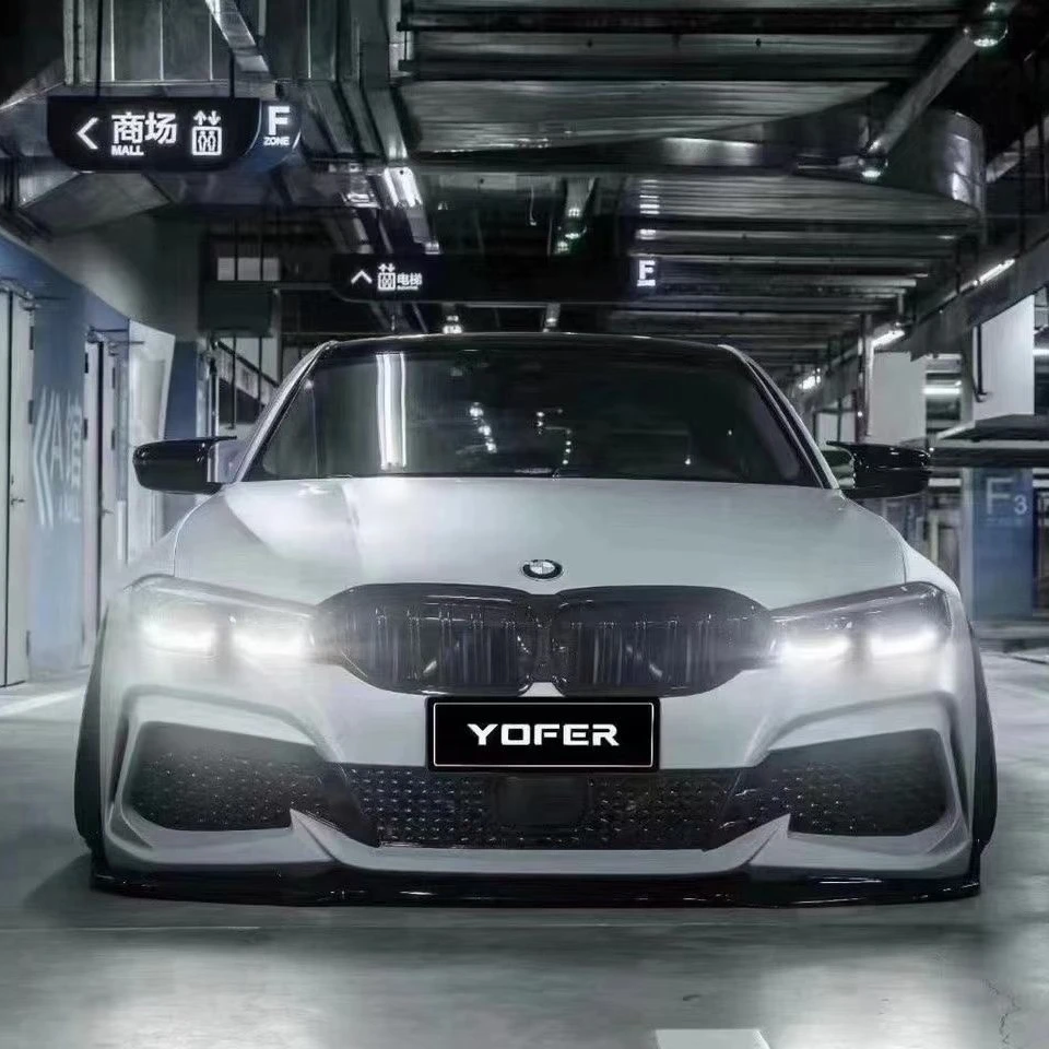  Для Bmw G20 3 sehire Gs380 Bodykit ПП Передняя бампер боковая юбка задний диффузор Комплект