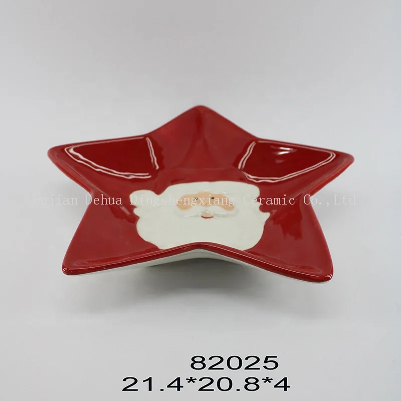 Best sell Ceramic Christmas seasoning jar hand-painted Santa Claus ceramic sugar pot sugar jar crafts 2023