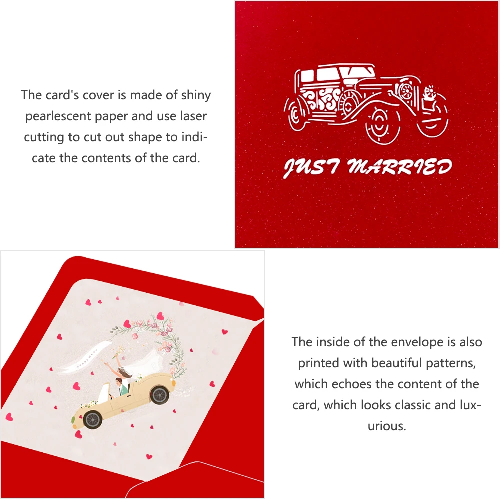 custom handmade luxury pop up wedding invitations samples greeting cards