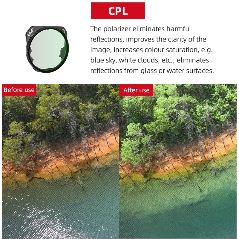 Дрон фильтр для DJI Mavic 3 Pro Набор фильтров для объектива UV CPL NDPL с многослойным покрытием HD Оптическое стекло нейтральной плотности аксессуары