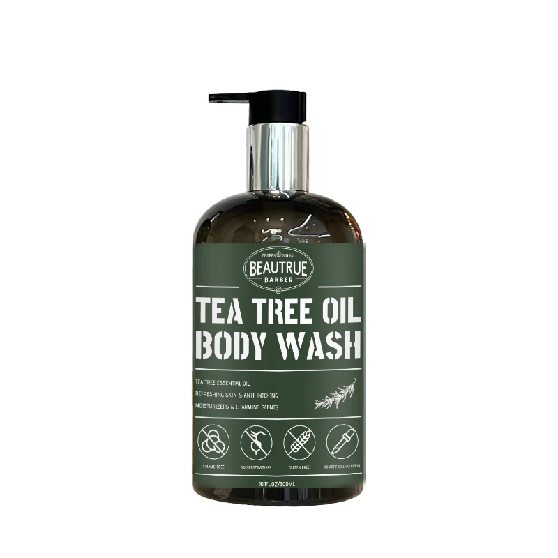 Remedy Soap Tea Tree Oil Body Wash Natural Mint Aloe Shower Gel For Body Foot Odor Skin Irritations Jock Itch Soothing Relief