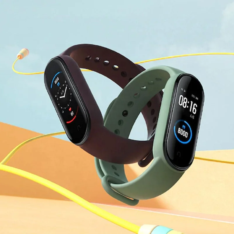 
Original Xiaomi Mi Band 5 Global Version 9 Languages Smart Miband Screen Bracelet Heart Rate Fitness Sport Wristband 