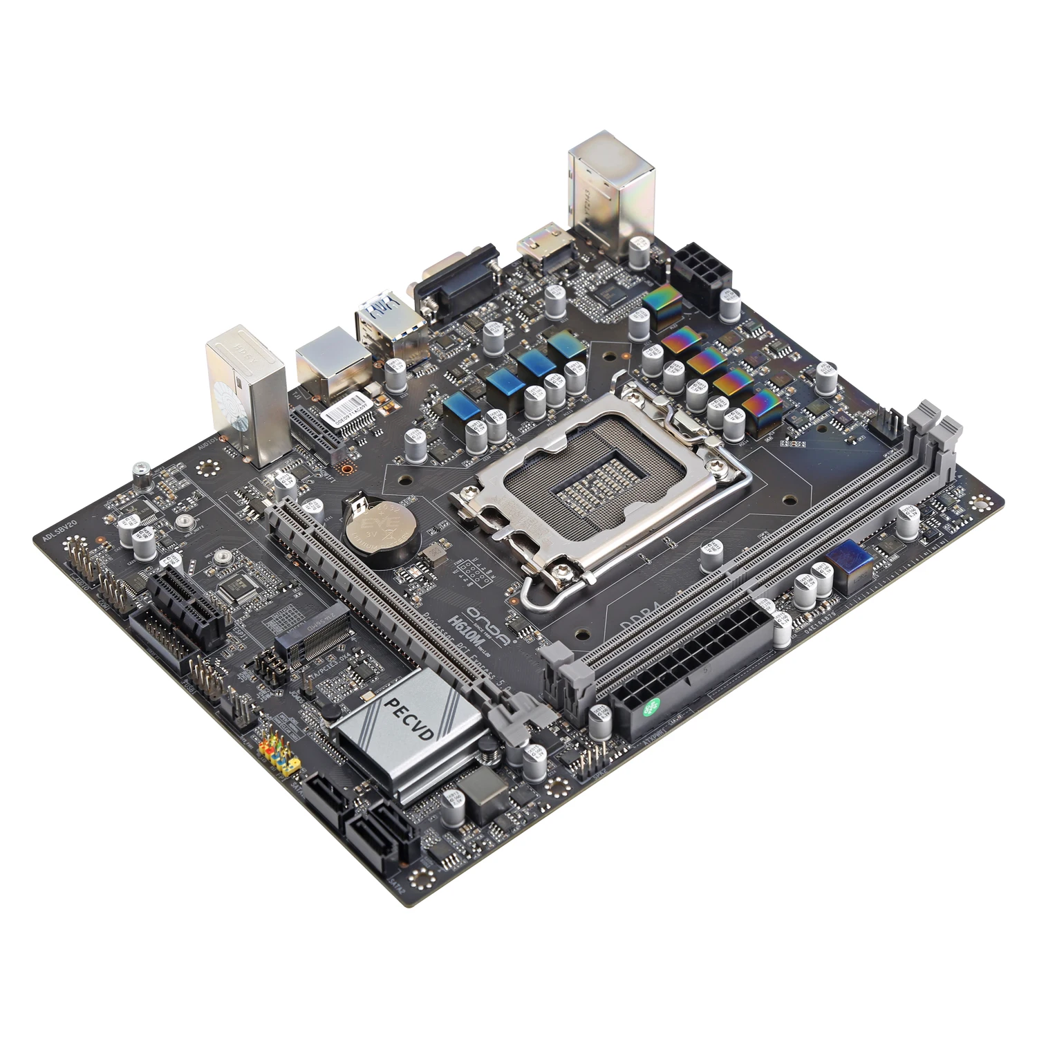 H610M Intel H610 Chipset motherboard with Onboard 2* 288-PIN DDR4 SDRAM Slot Support VGA/ HD