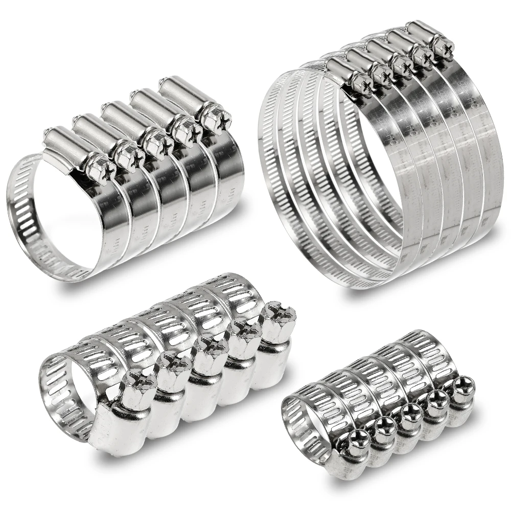 High Quality 304 Stainless Steel Quick Release Hydraulic Heavy Duty Pipe Clamp 140-160mm American Type Hot Hose Clip Hose Clamp