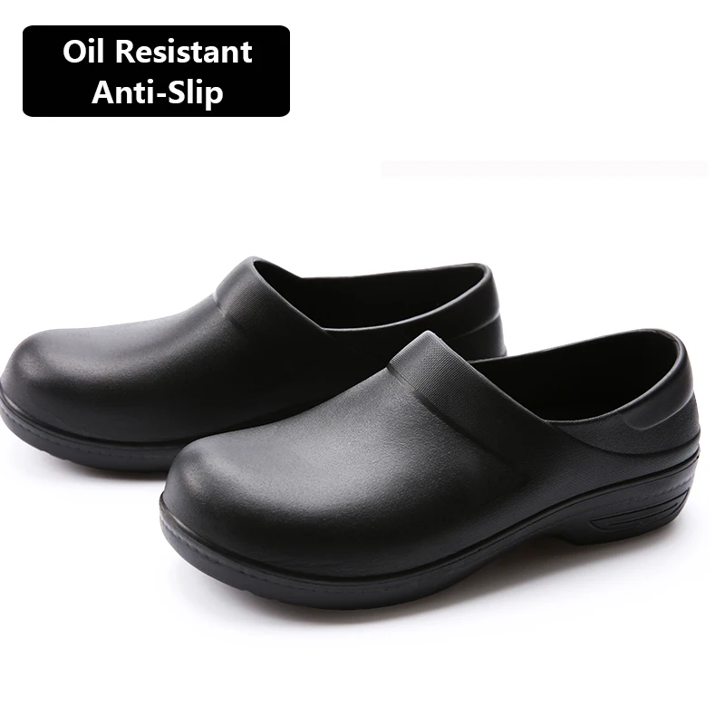 Men Women Hospital Nurse Kitchen Chef Work Shoes Oil Resistant Anti Slip Eva Flat Safety Shoes