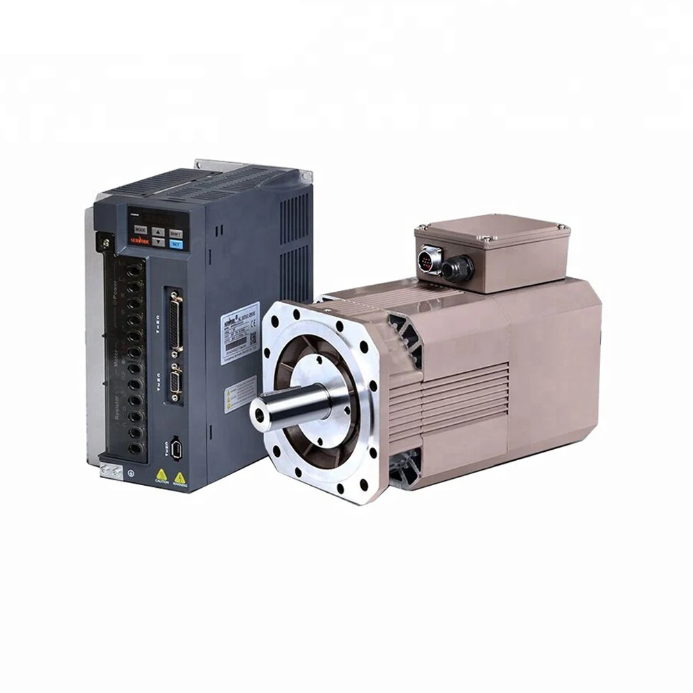 China supply 3phase sine wave 7.5kw spindle servo motor for CNC machine
