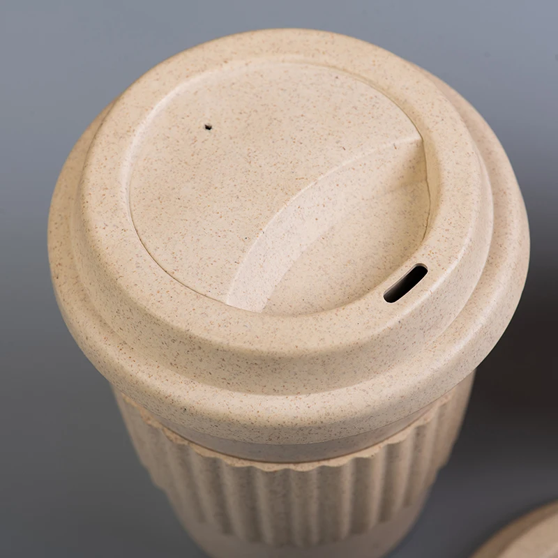 Promotional eco friendly 356ml bamboo fiber reusable travel coffee mug