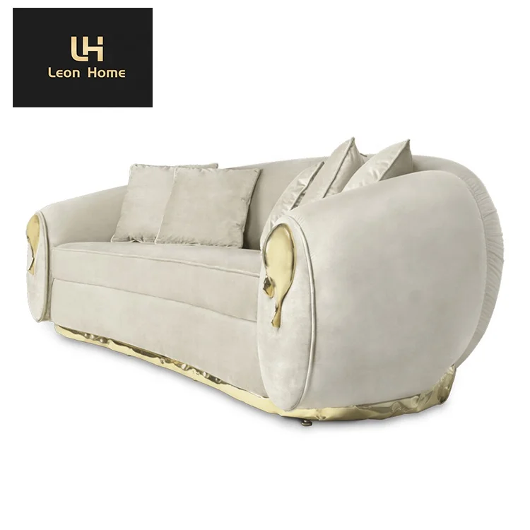 Luxury design european style quality nubuck fabric 1 2 3 seater sofa set furniture living room