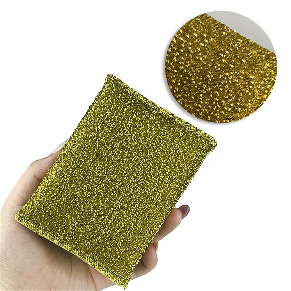 Household Kitchen Cleaning sponge pad stainless steel wire scourer metal scrubber
