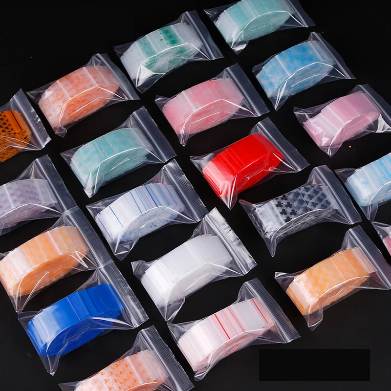 Custom printed heat seal mini zipper PE plastic packaging bags with best-selling for small objects